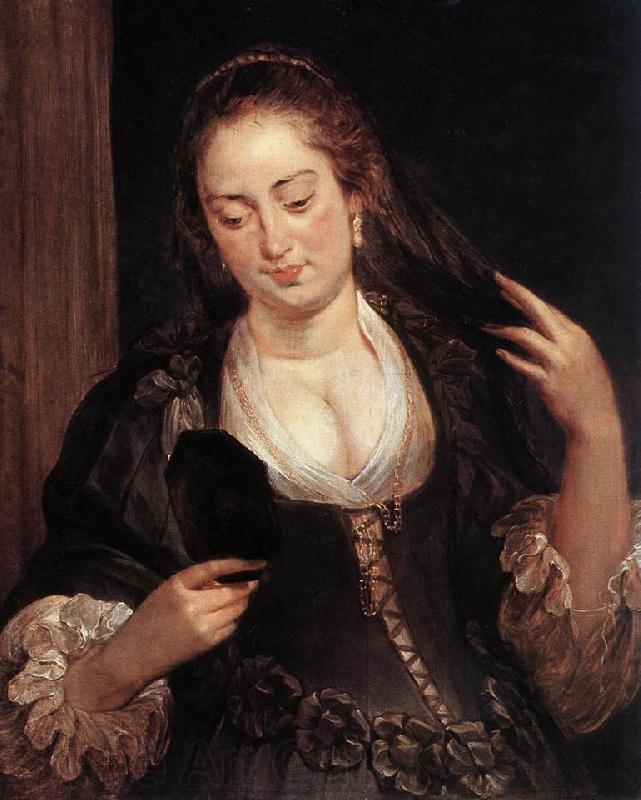 RUBENS, Pieter Pauwel Woman with a Mirror France oil painting art